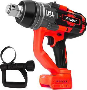 Cordless Impact Wrench 1" for Milwaukee 18V Battery, Impact Wrench 2250FT-LBS(3000N.m) High Torque Brushless Electric Impact, with 4 Modes Power Impact Driver for Car, Truck, Mower (No Battery)