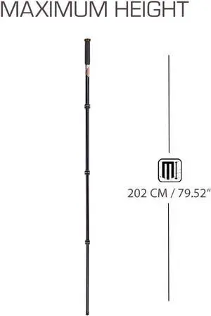 Punks Trent 2.0 Monopod - Lightweight Magnesium Alloy Camera Monopod with Multiple Uses for Heavy Equipment (TRENTGREY2.0)