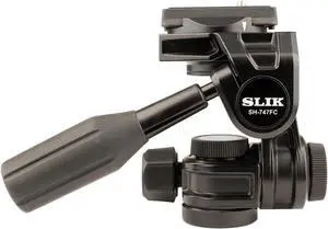 SH-747FC 3-Way Pan Head w/Friction Control and Arca-Type Quick Release Plate-747FC 3-Way Pan Head w/Friction Control and Arca-Type Quick Release Plate, Black (618-840)