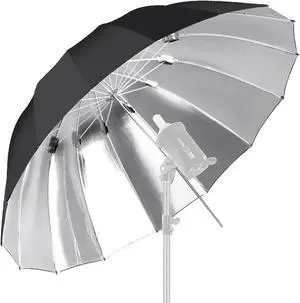 UB-L3 75inch/180cm Black/Silver Reflective Umbrella Studio Photography Umbrella for Photo, Studio Shooting