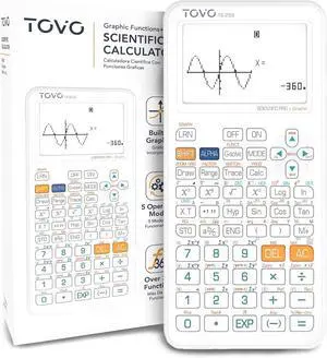 TOVO Scientific Calculator with Graphing Functions, Multiple Modes, 360 Functions, Large Screen, Intuitive Interface for Beginners, High School & Advanced Courses, TS-259 (Developed by )