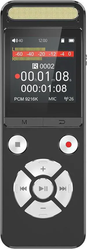 256GB 9216Kbps Digital Voice Recorder - 8684Hrs Recording Storage Voice Activated Recorder with Playback Noise Reduction - Audio Recorder Device for Lectures Meetings Interviews