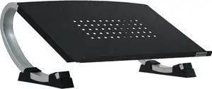 Allsop Redmond Adjustable Laptop Stand, Vented Curved Sturdy Metal Ergonomic Riser