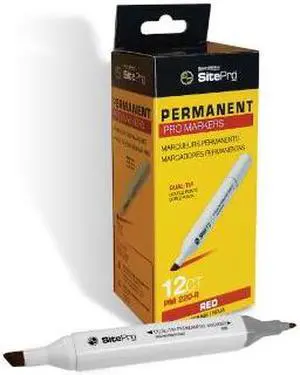 Sitepro 17-PM220-R Red Permanent Markers