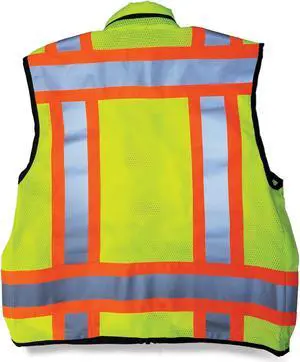 SitePro 23-750-FL-2X   Premium Surveyors Vest, Flo-Lime Class 2