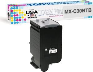 MADE IN USA TONER Compatible Replacement for Sharp MX-C30NTBA, MX-C250F, C300P, C300W, C301W, C303W, C304W, C305W, C306W (Black, 1 Cartridge)