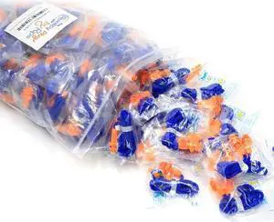 100 Pairs of Soft Silicone Corded Ear Plugs Reusable Sleep Swim Noise Hearing Protection Earplugs Music Concerts Construction Shooting Hunting Motor Sports