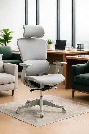 Fantasylab High Back Mesh Office Chair, Grey