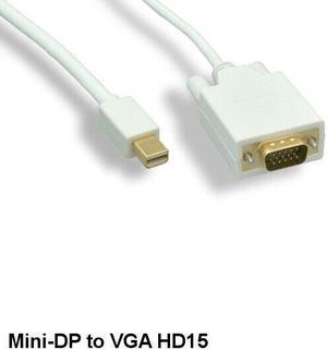 Kentek 15' Mini DisplayPort to VGA Cable Thunderbolt for MAC Projector Monitor