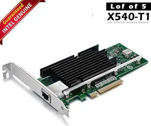 Lot X 5 Intel X540-T1 YOTTAMARK 1-Port 10GbE PCIe Ethernet Network Adapter