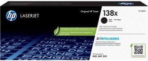 HP 138X High Yield Black Original LaserJet Toner Cartridge, Average cartridge