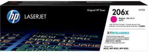 HP 206X High Yield Magenta Original LaserJet Toner Cartridge, ~2,450 pages,