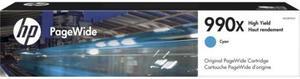 HP 990X High Yield Cyan Original PageWide Cartridge, ~16,000 pages, M0J89AN