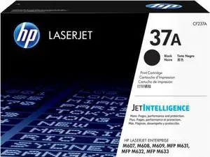 HP 37A Black Original LaserJet Toner Cartridge, ~11,000 pages, CF237A