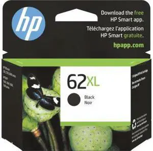 HP 62XL High Yield Black Original Ink Cartridge C2P05AN#140 - OEM