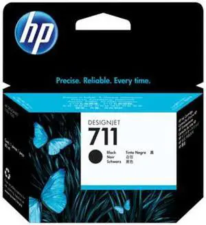 HP 711 80-ml Black DesignJet Ink Cartridge, CZ133A