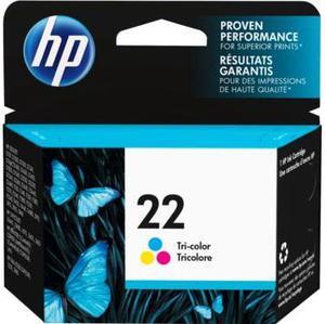 HP 22 Tri-color Original Ink Cartridge, ~165 pages, C9352AN#140