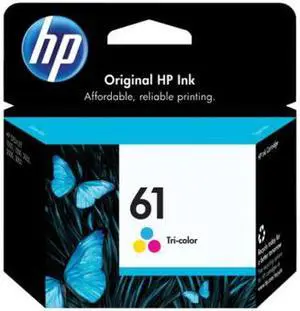 HP 61 Tri-color Original Ink Cartridge, ~150 pages, CH562WN#140