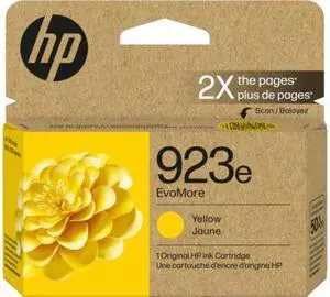 HP 923e EvoMore Yellow Original Ink Cartridge, 800 pages, 4K0T6LN