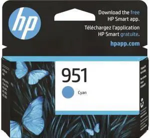 HP 951 Cyan Original Ink Cartridge, ~700 pages, CN050AN#140