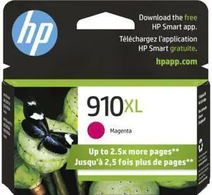 HP 910XL High Yield Magenta Original Ink Cartridge, ~825 pages, 3YL63AN#140