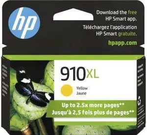 HP 910XL High Yield Yellow Original Ink Cartridge, ~825 pages, 3YL64AN#140