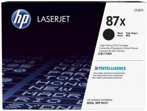 HP 87X High Yield Black Original LaserJet Toner Cartridge, ~18,000 pages,