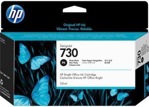 HP 730 130-ml Photo Black DesignJet Ink Cartridge, P2V67A