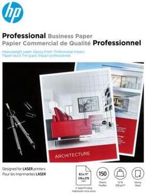 HP Professional Business Paper, Glossy, 52 lb, 8.5 x 11 in. (216 x 279 mm), 150