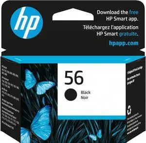 HP 56 Black Original Ink Cartridge, ~520 pages, C6656AN#140