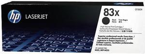 HP 83X High Yield Black Original LaserJet Toner Cartridge, ~2,200 pages, CF283X