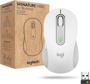 Logitech Signature M650 for Business Medium Wireless Mouse Off White