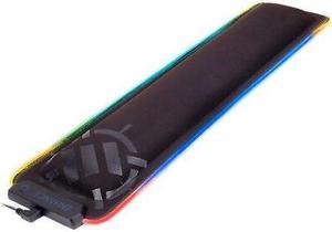 LED Gaming Keyboard Wrist Rest Pad with Soft Memory Foam Padding by ENHANCE