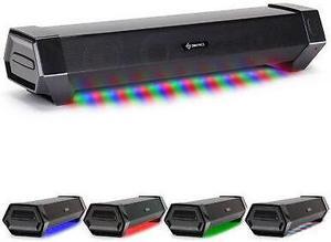 Gaming Speaker Soundbar - Under Monitor PC LED Speaker with 40W Peak Audio Power