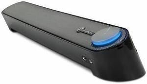 GOgroove SonaVERSE UBR USB Powered Computer Sound Bar Speaker (Black)