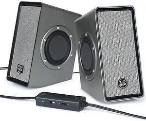 GOgroove SonaVERSE O2 USB Powered Computer Speakers with Dual Passive Woofers