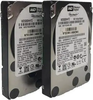 Lot of 2 WDC WD5000HHTZ 500GB 2.5" SATA Hard Disk Drive HDD Grade A