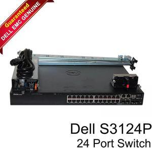 Dell PowerSwitch S3124P 24-Port RJ45 10/100/1000MB Auto-Sensing PoE+ Ports - VGC
