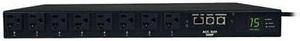 Tripp Lite PDU Switched ATS 120V 15A 5-15R 8 Outlet 2 5-15P Horizontal 1URM