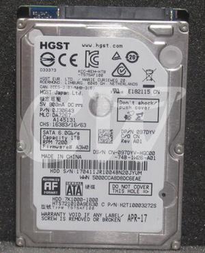 HTS721010A9E630 HGST 7K1000 1TB 7200RPM 6Gbps 2.5" SATA Laptop HDD Hard Drive