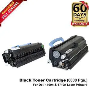 Genuine Dell 1700n 1710n 6,000 Page Black Toner Cartridge LaserJet Printer K3756