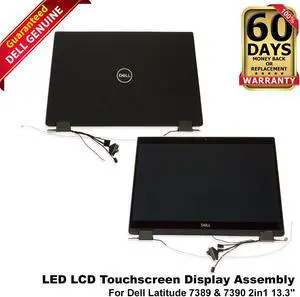 Dell Latitude 7389 7390 FHD 13.3" Touchscreen LED LCD Display Assembly PYGK3