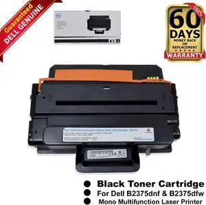 Genuine Dell B2375dnf B2375dfw Black Toner Cartridge Mono Laser Printers NWYPG