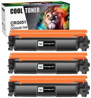 3Pk Toner Cartridge Compatible for Canon 051 ImageCLASS LBP162dw MF264dw MF267dw - OEM