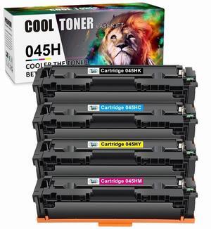 4PACK 045H Toner For Canon 045 H ImageCLASS 1246C001 MF634Cdw MF632Cdw LBP612Cdw - OEM