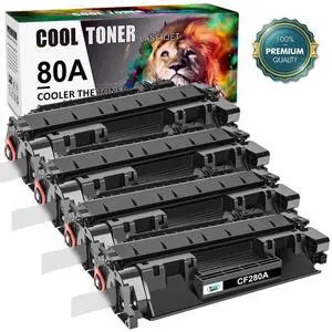 4 Pack CF280A Toner Cartridge for HP 80A LaserJet Pro 400 M401n M401dn M425dn - OEM