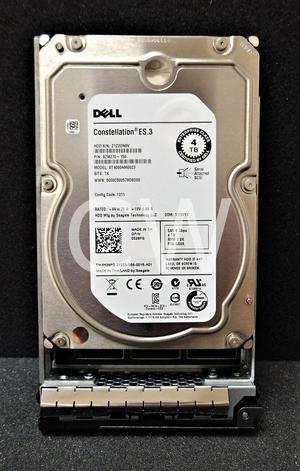 (NOT FOR HOME PC!) 529FG ST4000NM0023 Dell POWEREDGE 4TB 7.2k 6Gbps 3.5" SAS Hard Drive 0-hrs - OEM