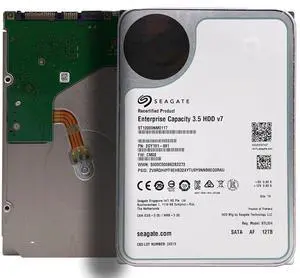Seagate ST12000NM0117 12TB 256MB 7200RPM 3.5" SATA 6.0Gb/s Enterprise Hard Drive