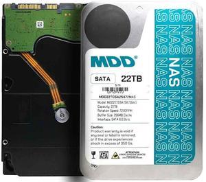 MDD 22TB 7200RPM 256MB Cache SATA 6.0Gb/s 3.5" Internal NAS Hard Drive