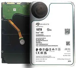 Seagate Exos X20 18TB 7200 SATA 6Gb/s 3.5" Enterprise Hard Drive - ST18000NM003D